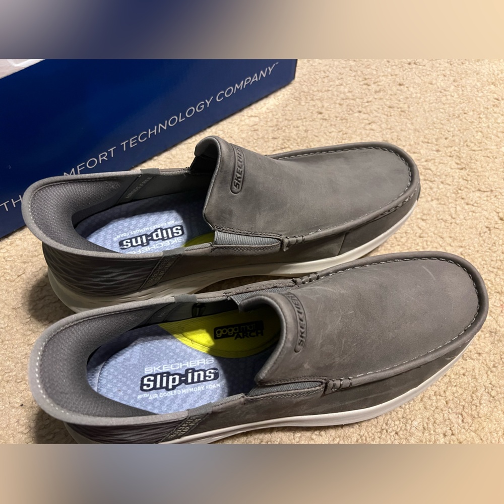 Sketchers Men’s Parson-Oswin Slip-ins Moccasin Sz 12 NIB olive color